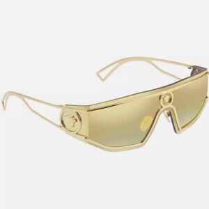 NEW Versace Gold Mirror Gold Men's Sunglasses